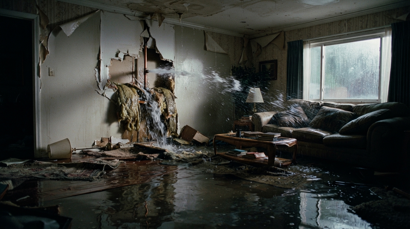 Burst_pipe_flooding_living_room