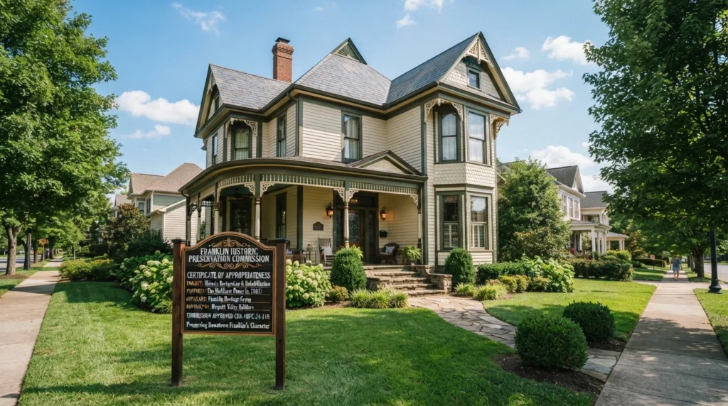 Historic home undergoing renovation