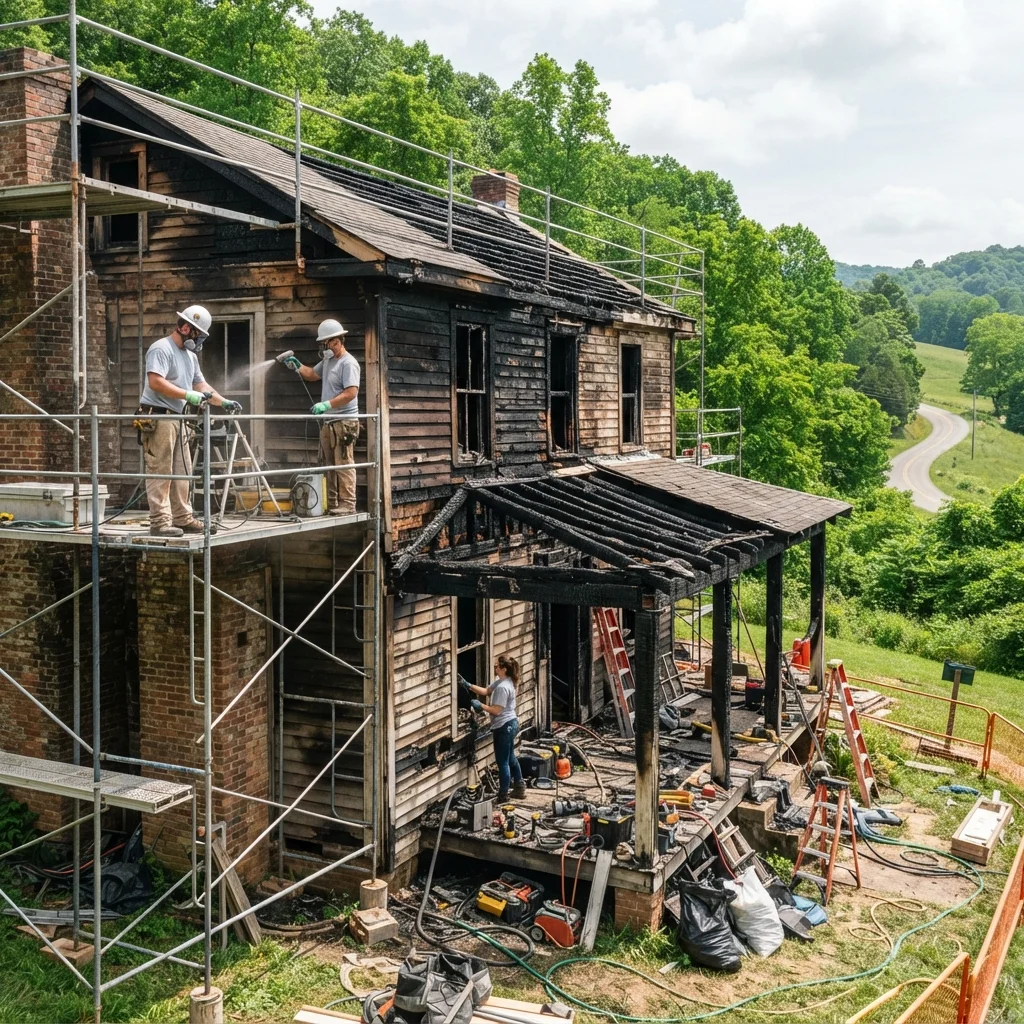 home fire restoration in Santa Fe TN